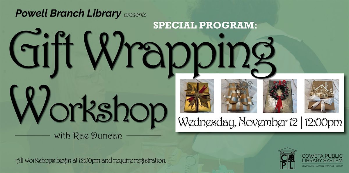 Gift Wrapping Workshop with Rae Duncan