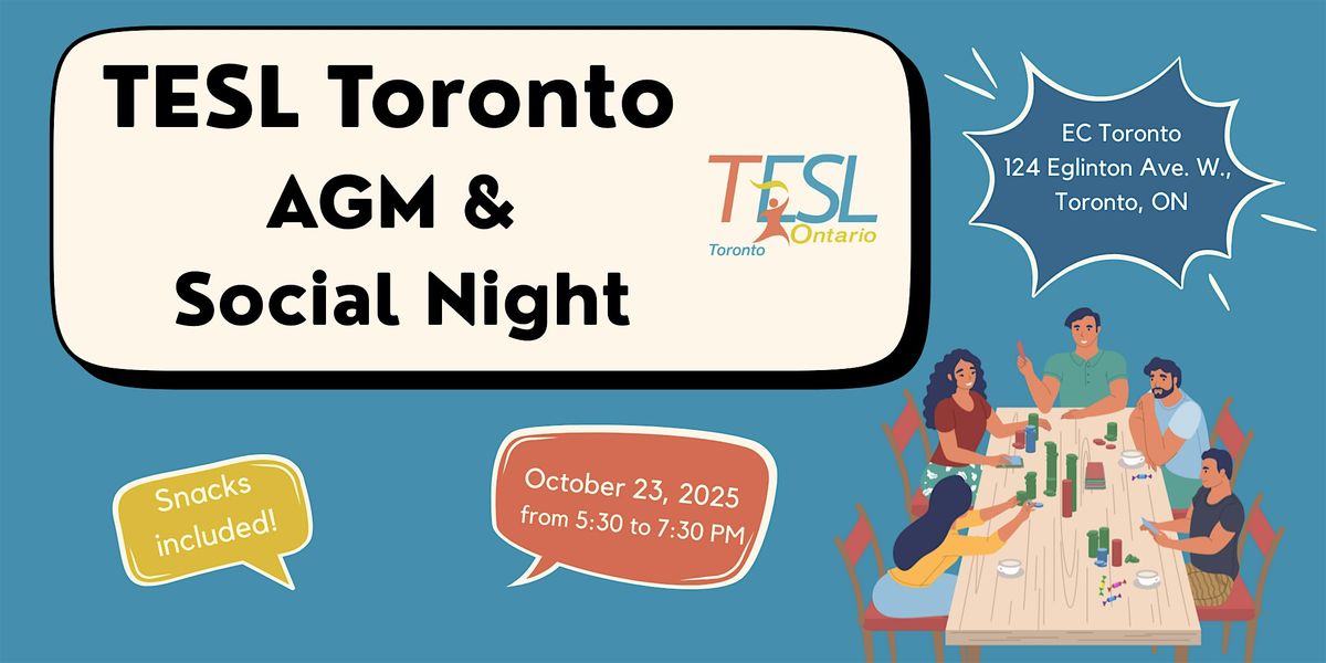 TESL Toronto's AGM & Social Event 2025