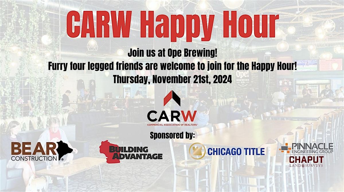 CARW Happy Hour - Ope Brewing