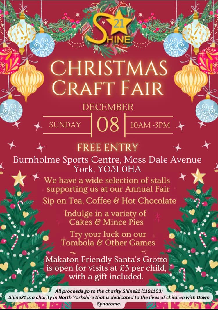 Shine21 Christmas Craft Fair & Makaton Friendly Santa\u2019s Grotto