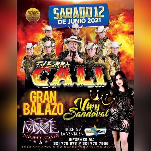 TIERRA CALI, Mexico Lindo de Maryland MXL Night Club, Bladensburg, 12 June  2021