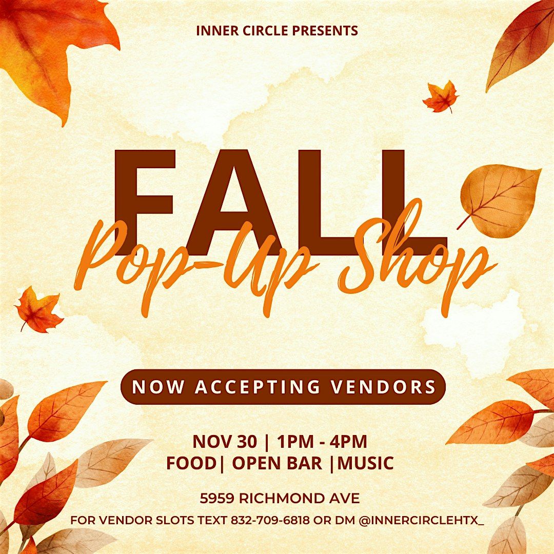 Fall Pop-Up Shop