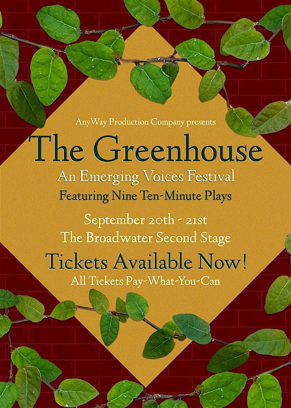 The Greenhouse: An Emerging Voices Festival 2025