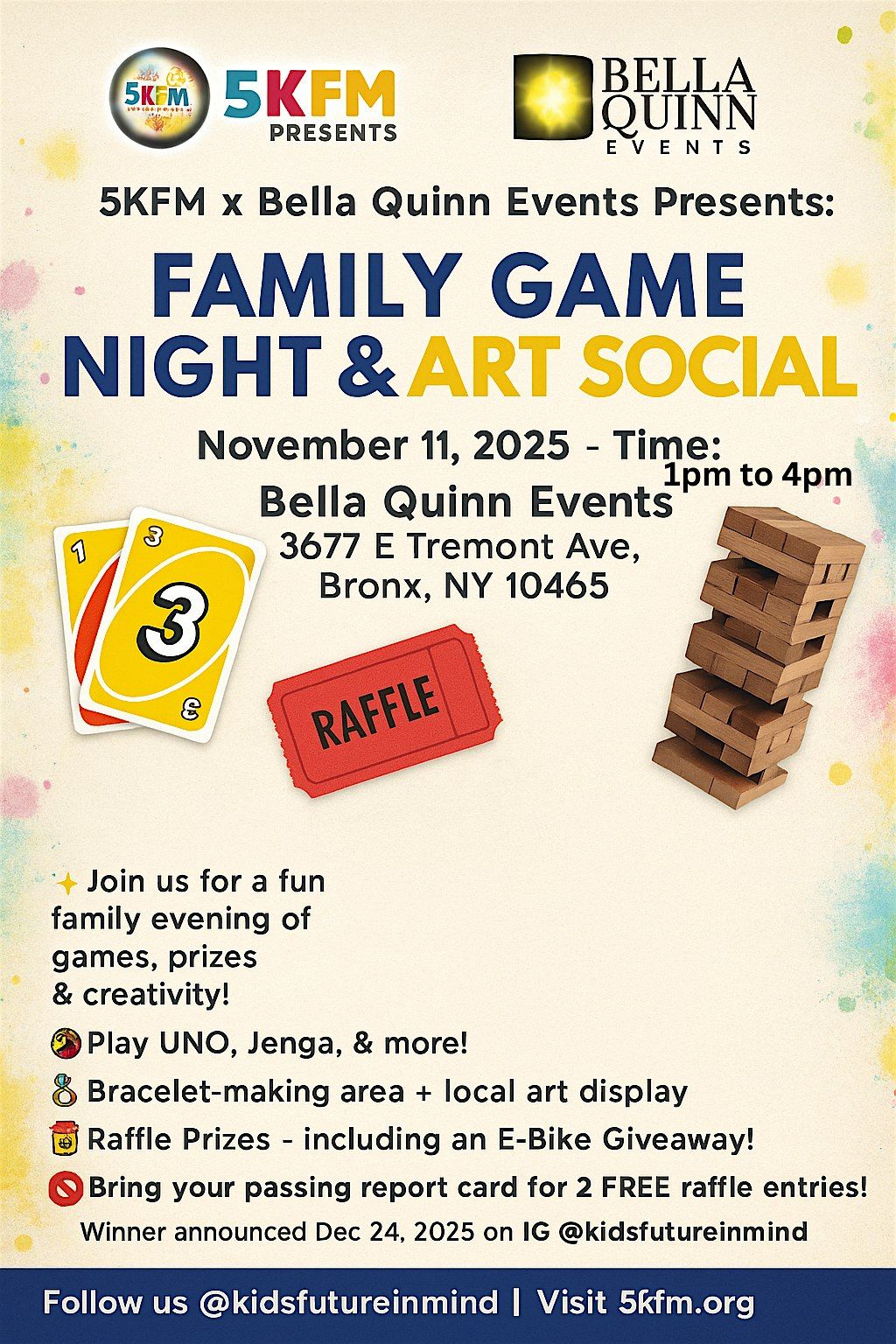 "Family Game Day"   Presented by 5KFM x Bella Quinn Events