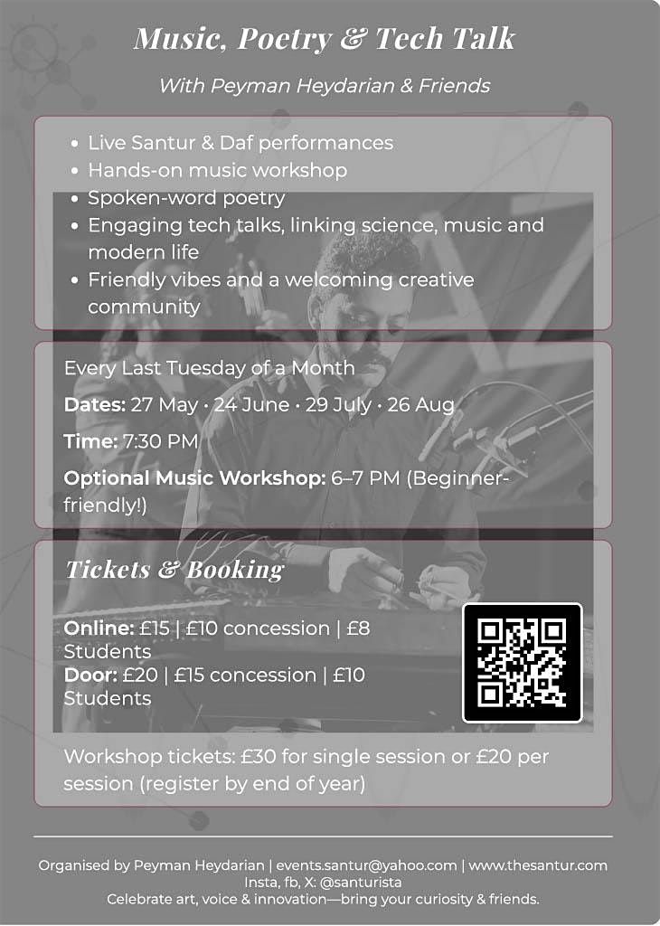 An evening of music, poetry, and tech talk [xvi] \u2013 North London