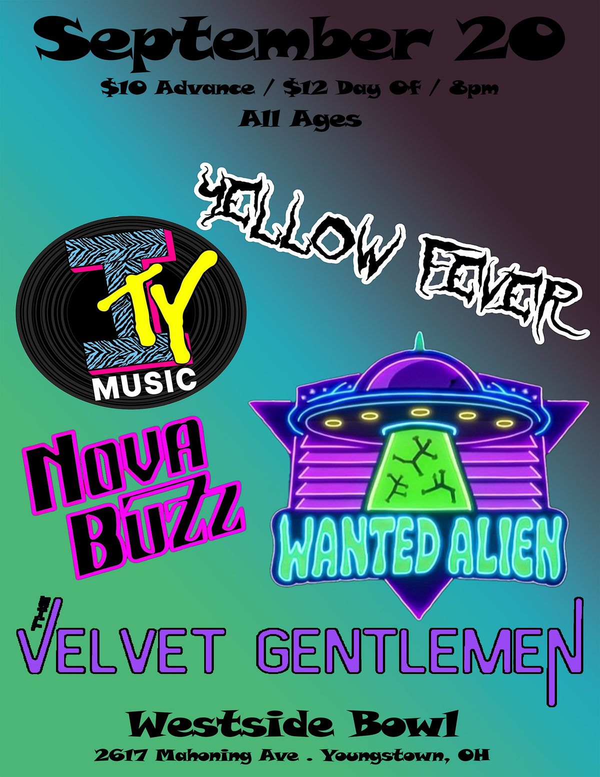 Wanted Alien\/I Told You\/Nova Buzz\/Yellow Fever\/The Velvet Gentlemen
