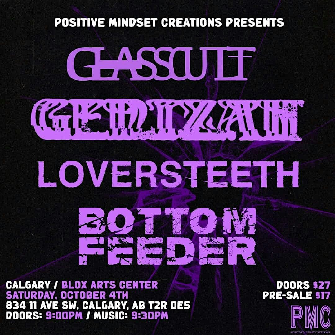 GLASSCULT\/GENIZAH\/LOVERSTEETH\/BOTTOM FEEDER @ THE BLOX