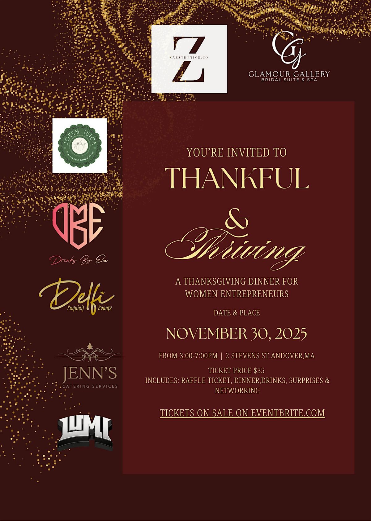 Thankful & Thriving : A Thanksgiving Dinner for Women Entrepreneurs
