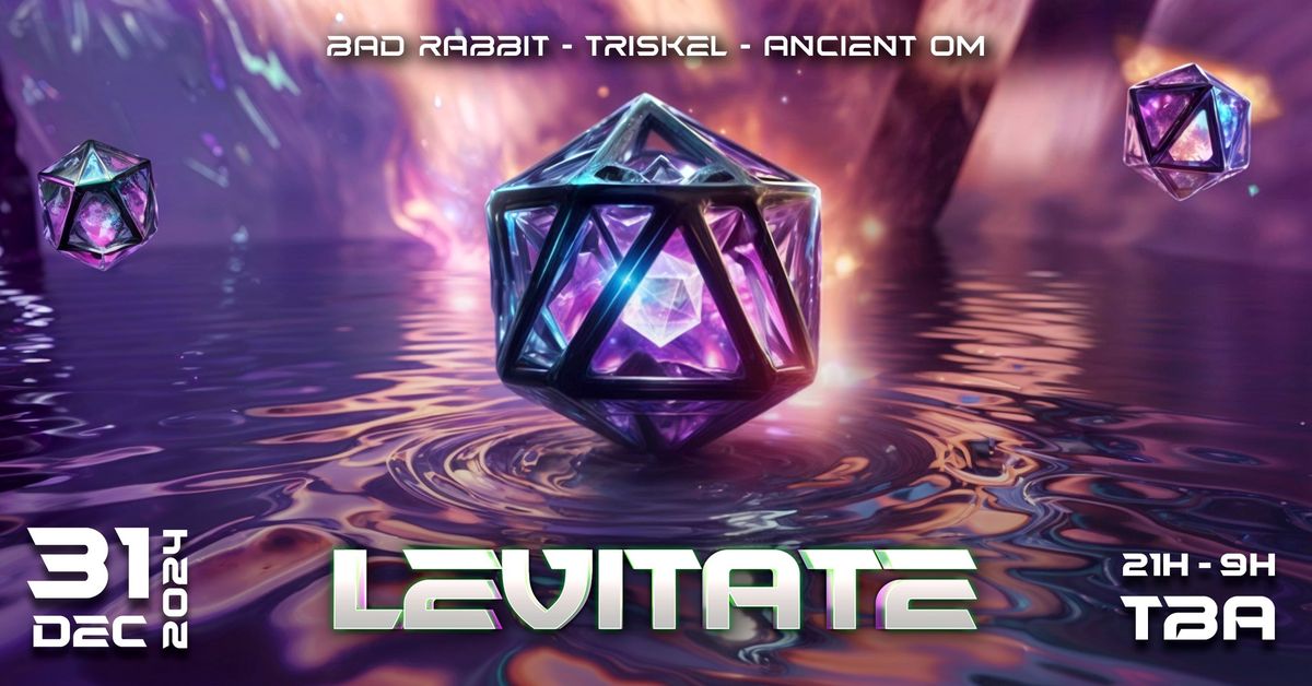 LEVITATE NEW YEAR PARTY\u25d5 31.12.2024 \u25d5 BAD Rabbit \/Collectif Triskel\/Ancient Om