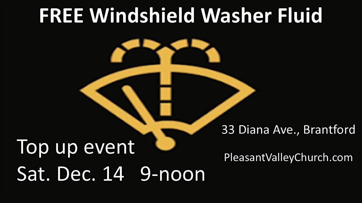 FREE Windshield Washer Fluid Top Up event