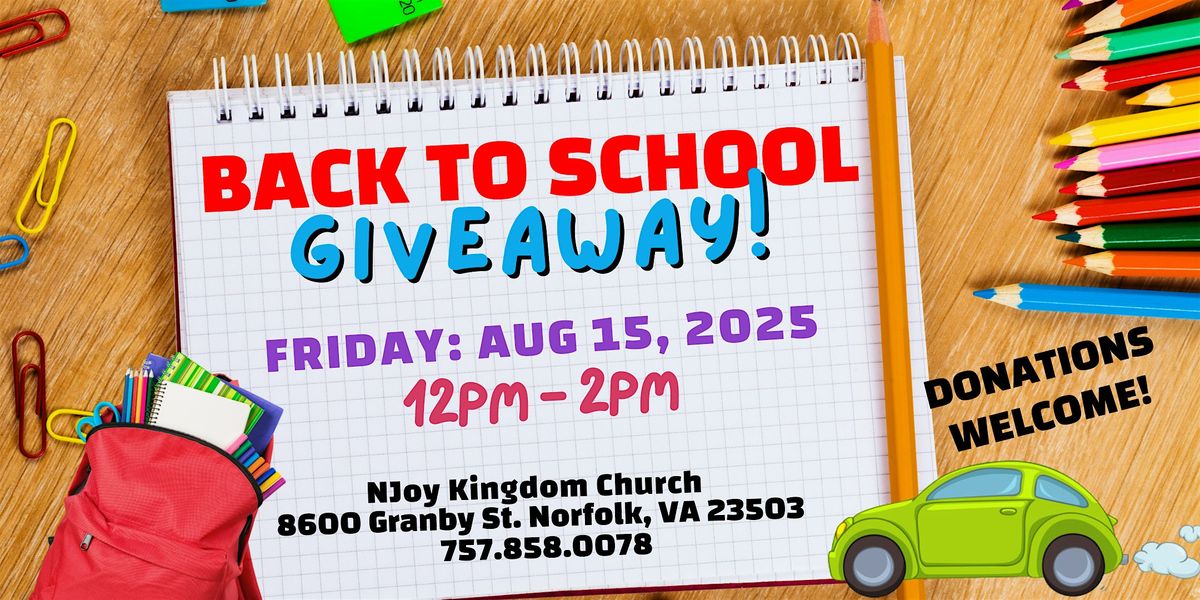 2025 Back To School Giveaway!