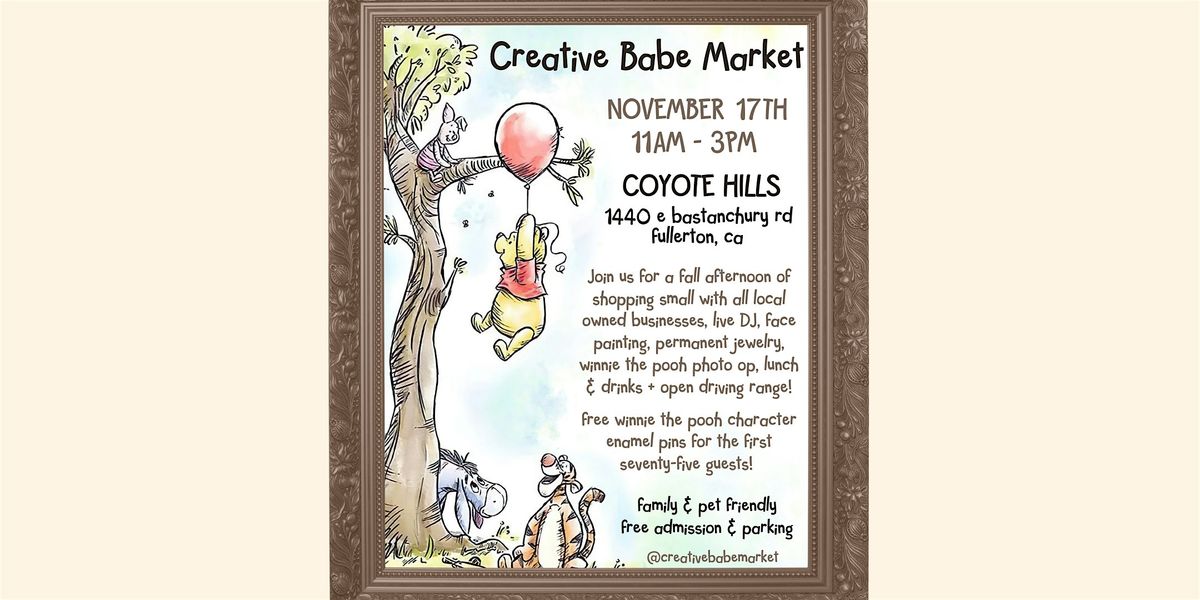 Creative Babe - Pop-Up Market @ Coyote Hills