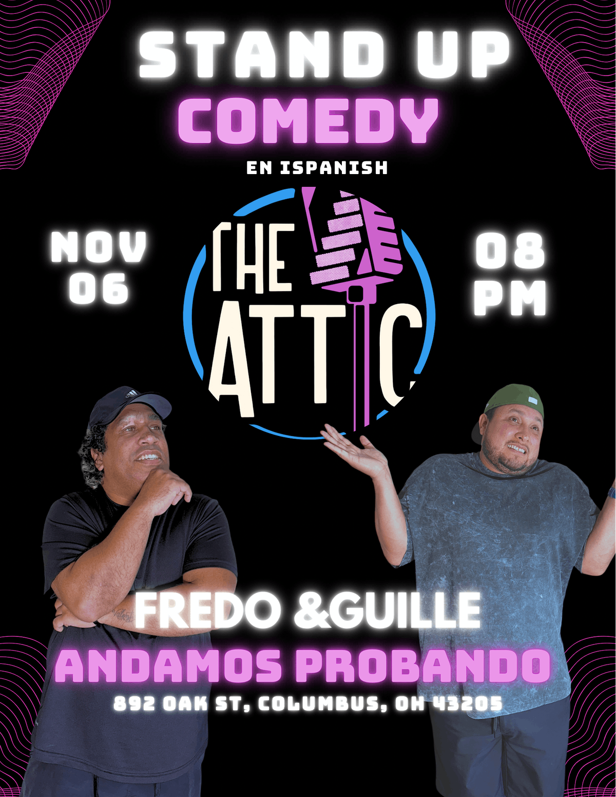 Spanish Comedy Night @ The Attic Comedy Club with Fredo & Guille