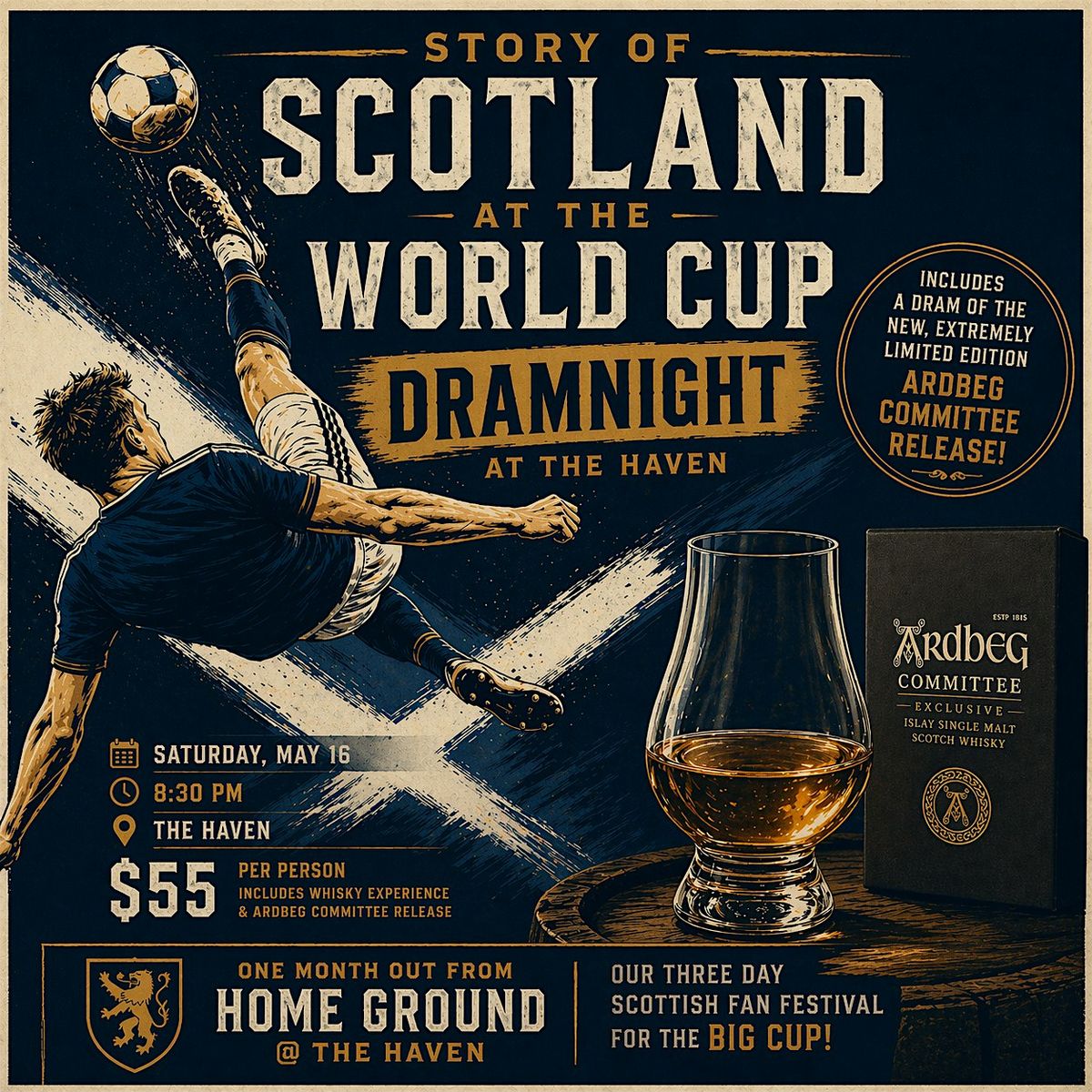 Story of Scotland at the World Cup: DRAMnight at The Haven