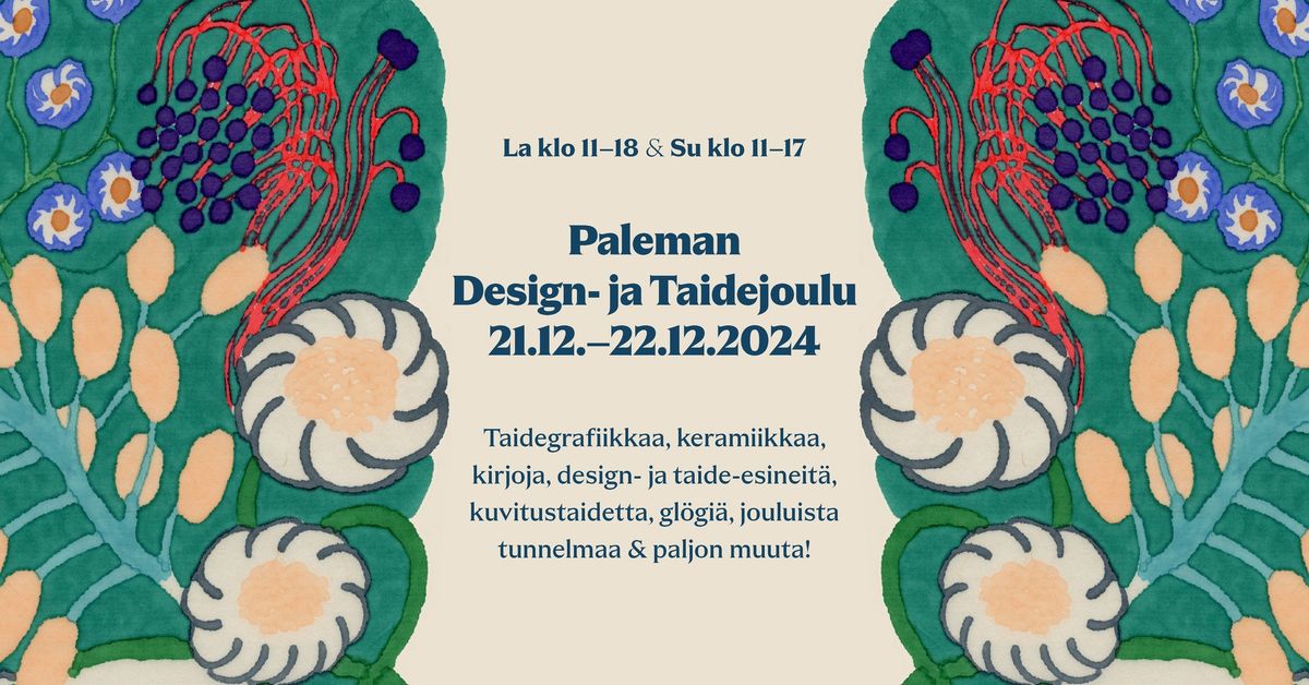 Design- ja Taidejoulu ravintola Palemassa Teurastamolla