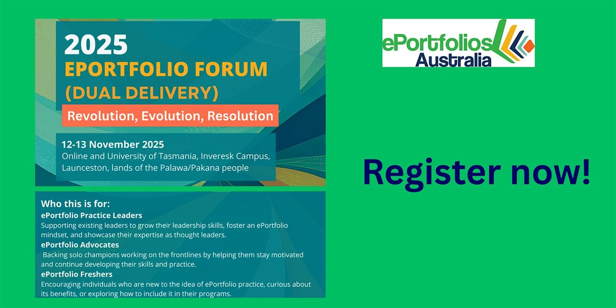 2025 Eportfolio Forum (Dual Delivery)