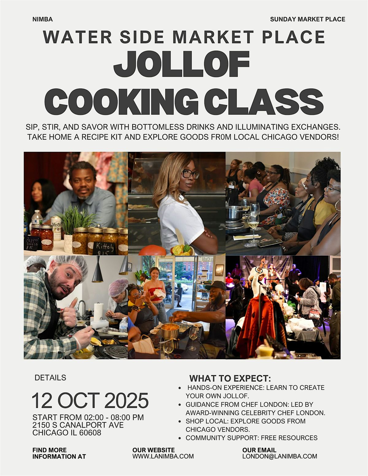 Spic Up Your Holiday Jollof Workshop: Water Side Market Place