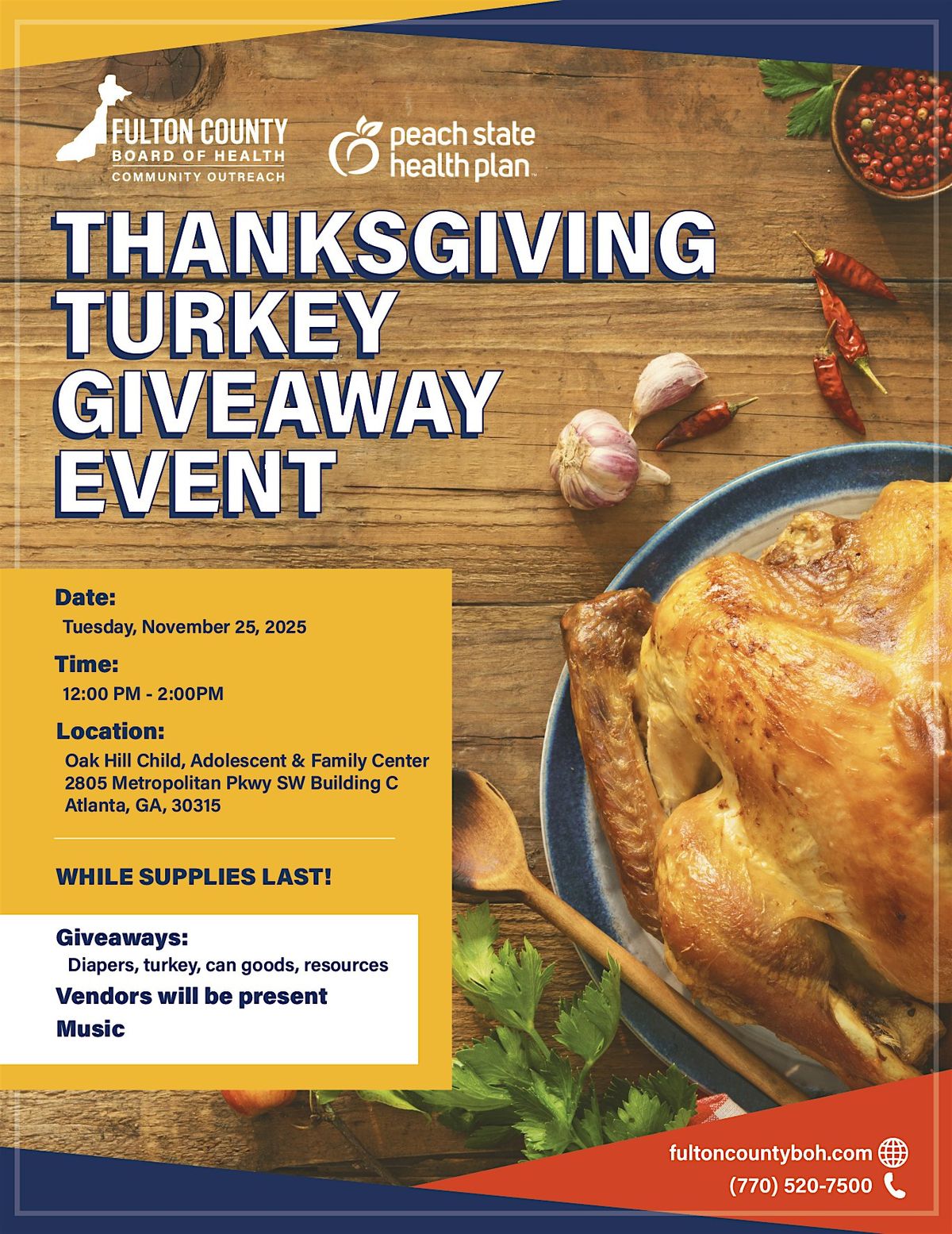 Thanksgiving Turkey Giveaway