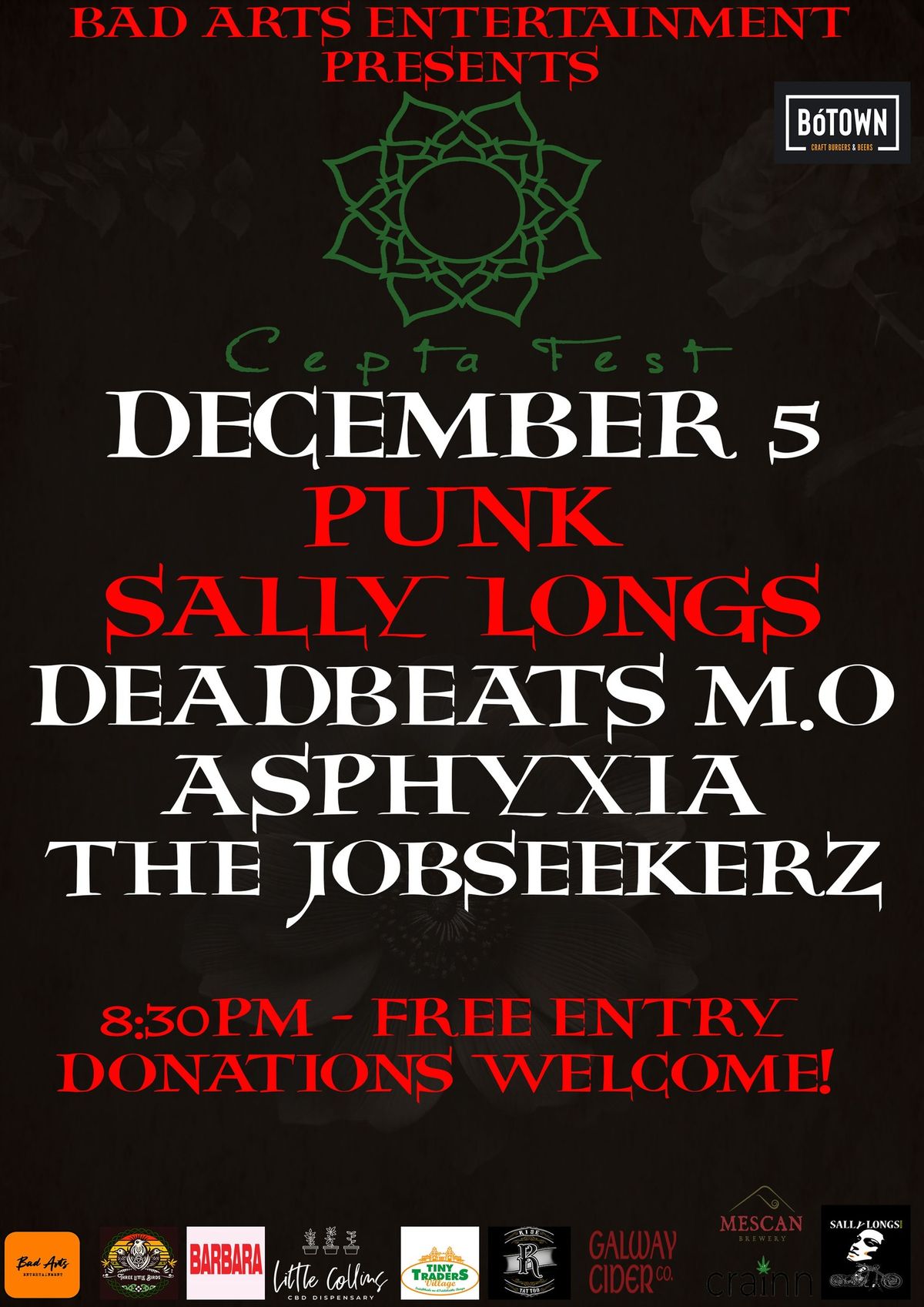 CeptaFest - Punk - The Jobseekerz, Deadbeats MO, Asphyxia