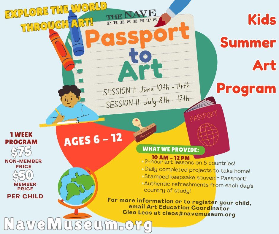 Passport to Art Kids Summer Camp - Session II