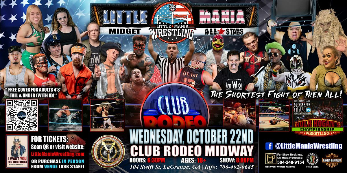 St Robert, MO - Little Mania Midget Wrestling @ Club Rodeo Midway