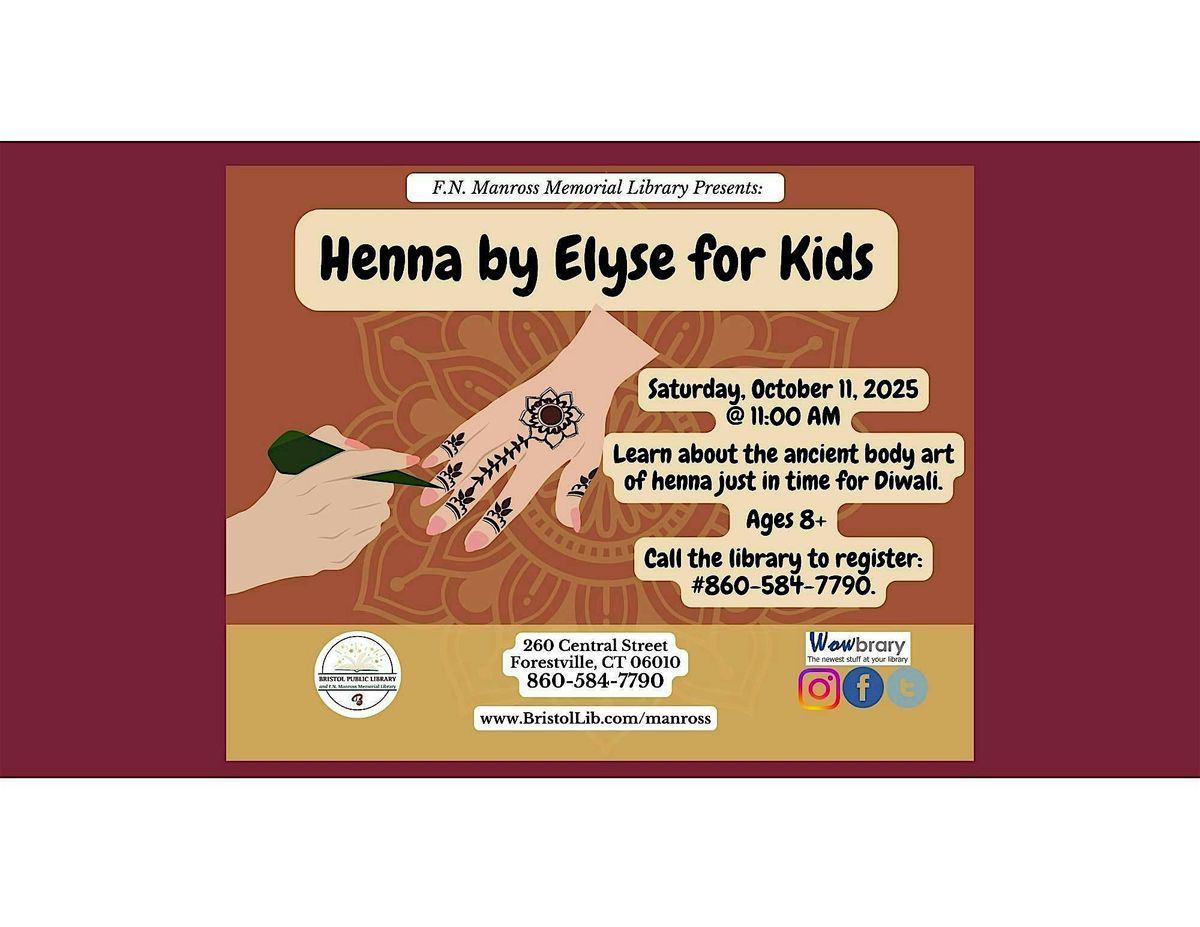 Henna for Kids with Henna by Elyse