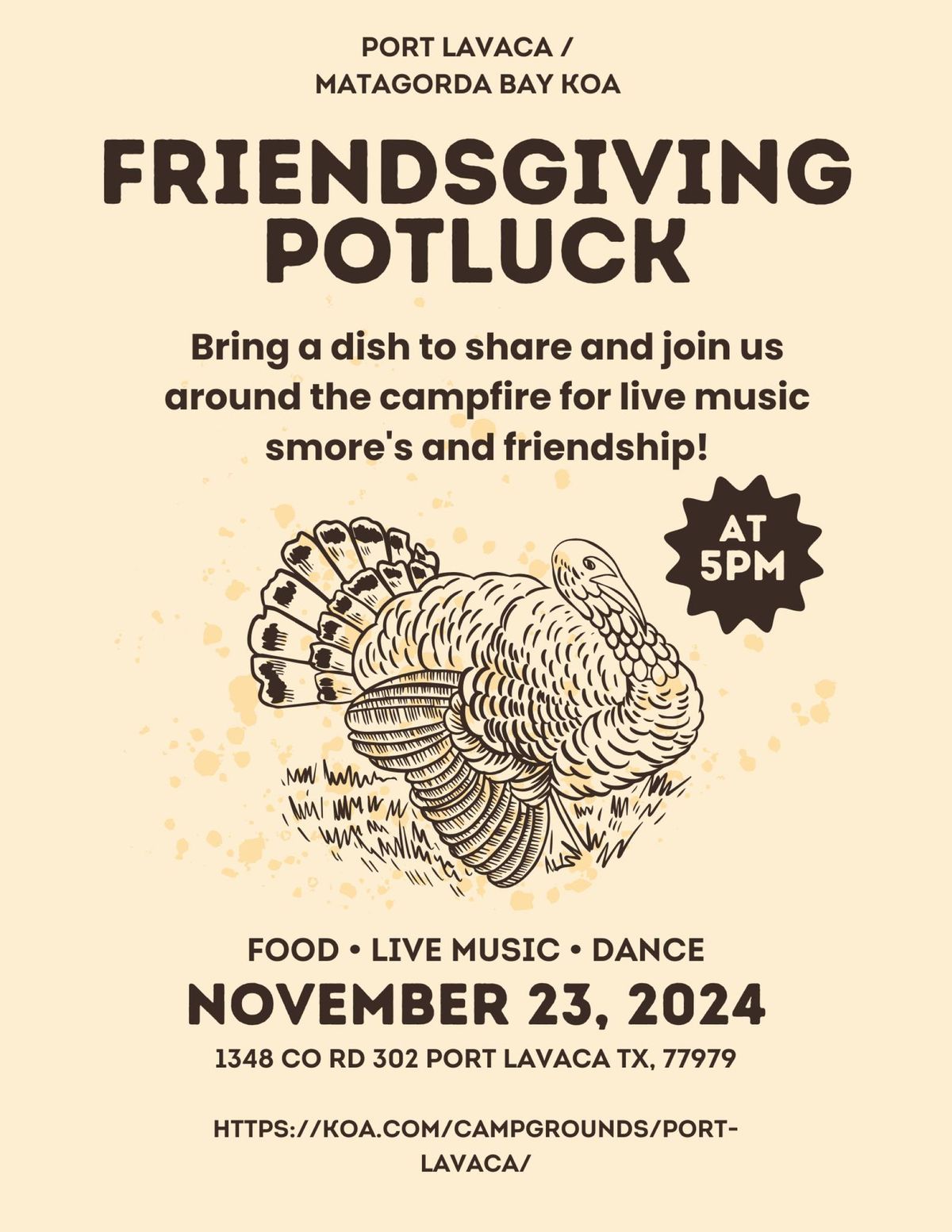 Friendsgiving Potluck with live music by LOVE ME LAST