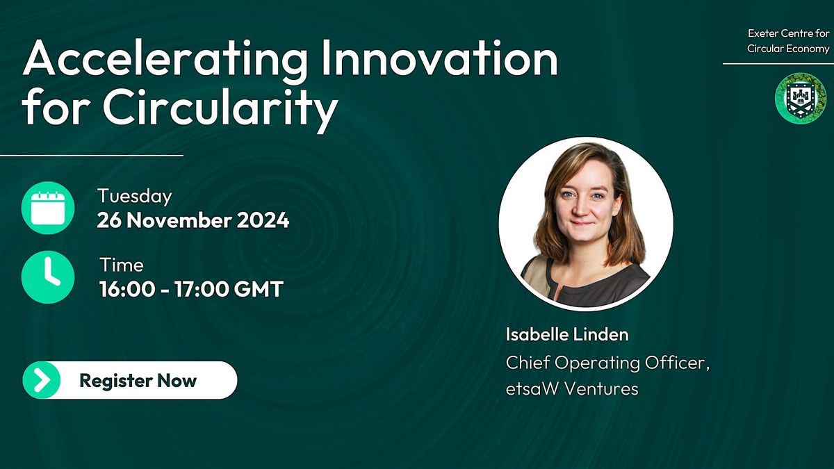 Accelerating Innovation for Circularity [Webinar]