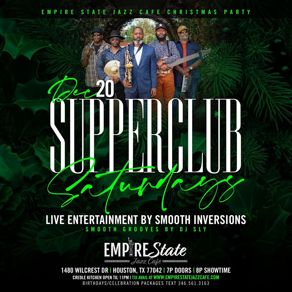 12\/20 - ESJC Christmas Party Supper Club Saturdays Smooth Inversions