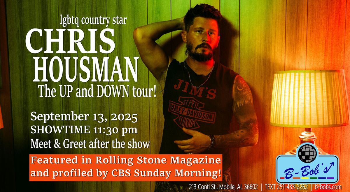 LGBTQ Country Artist Chris Housman at B-Bob's!