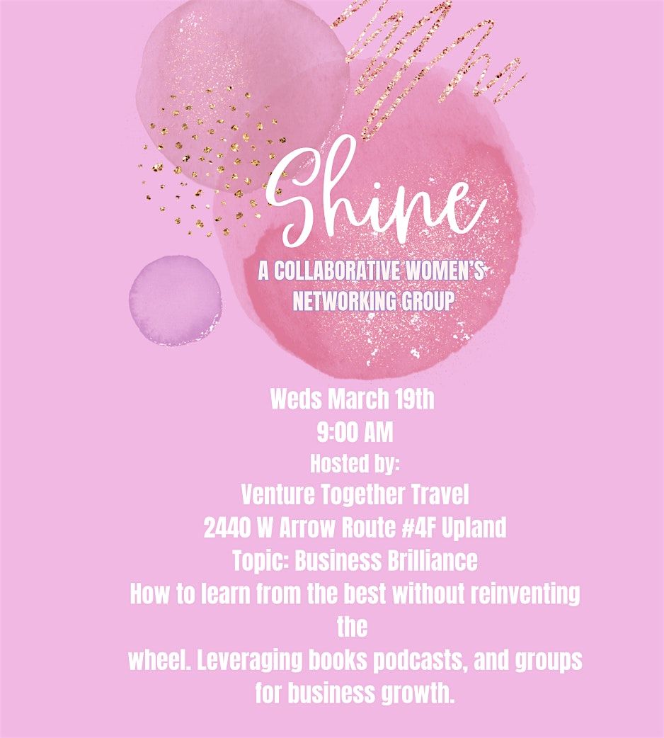 Shine Women's Networking- March Meeting