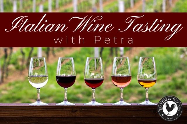 Italian Wine Tasting & light bites with Petra and Chef Pietro