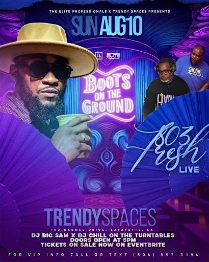 803 FRESH LIVE AT TRENDY SPACES (WHERE YO FANS AT) Tickets, Trendy ...