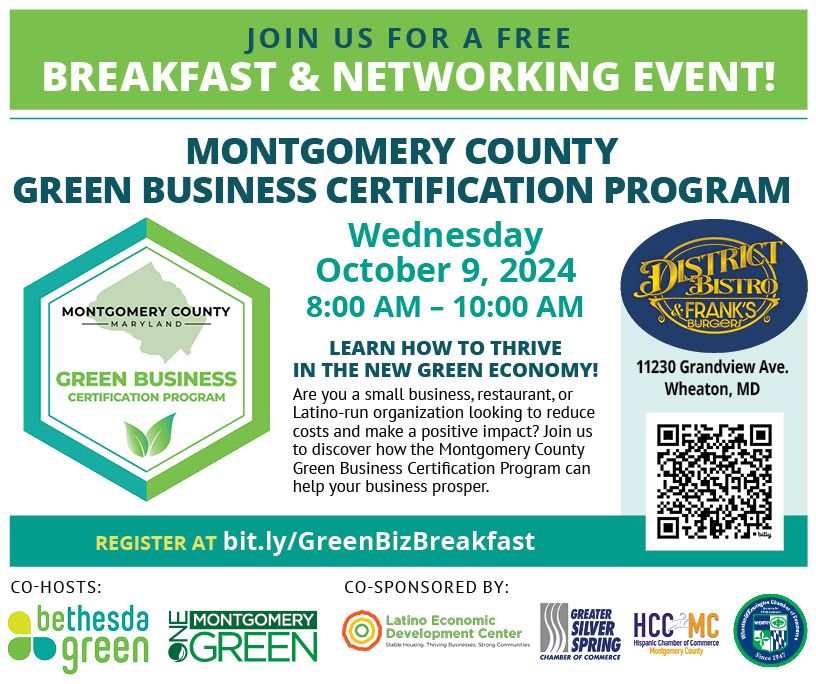 Montgomery County Green Business Certification Networking Breakfast