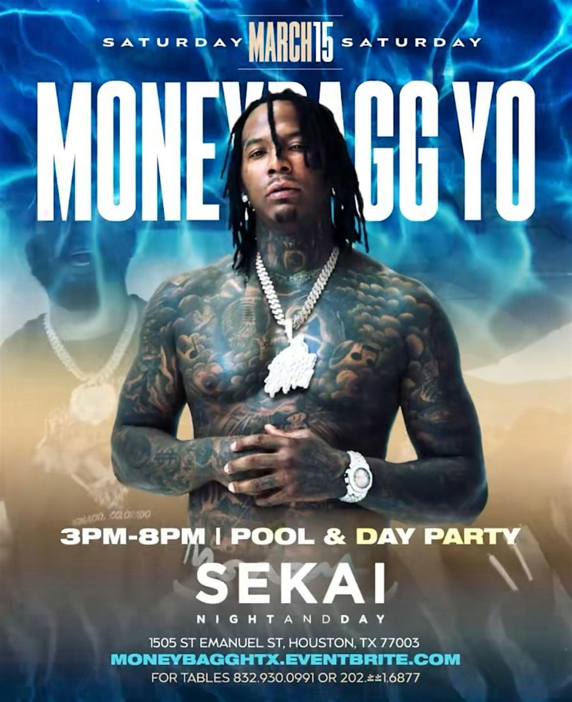 Moneybagg Yo & Friends Pool Party at Sekai