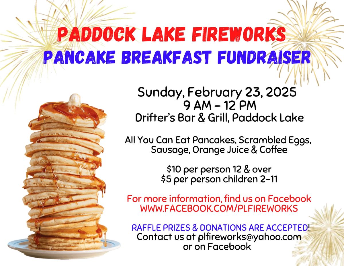 Paddock Lake Fireworks Pancake Breakfast