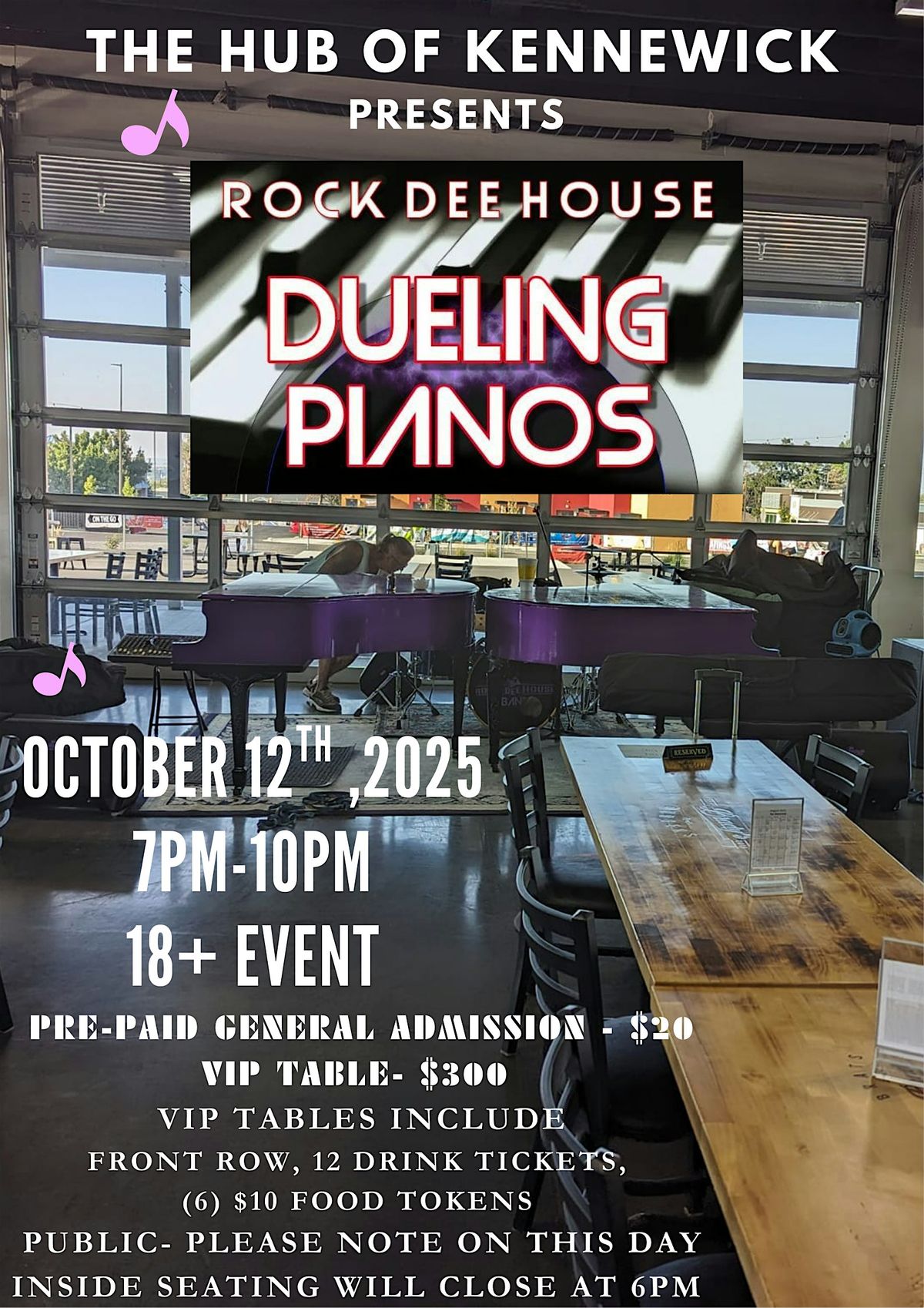 Dueling Pianos- ROCK DEE HOUSE