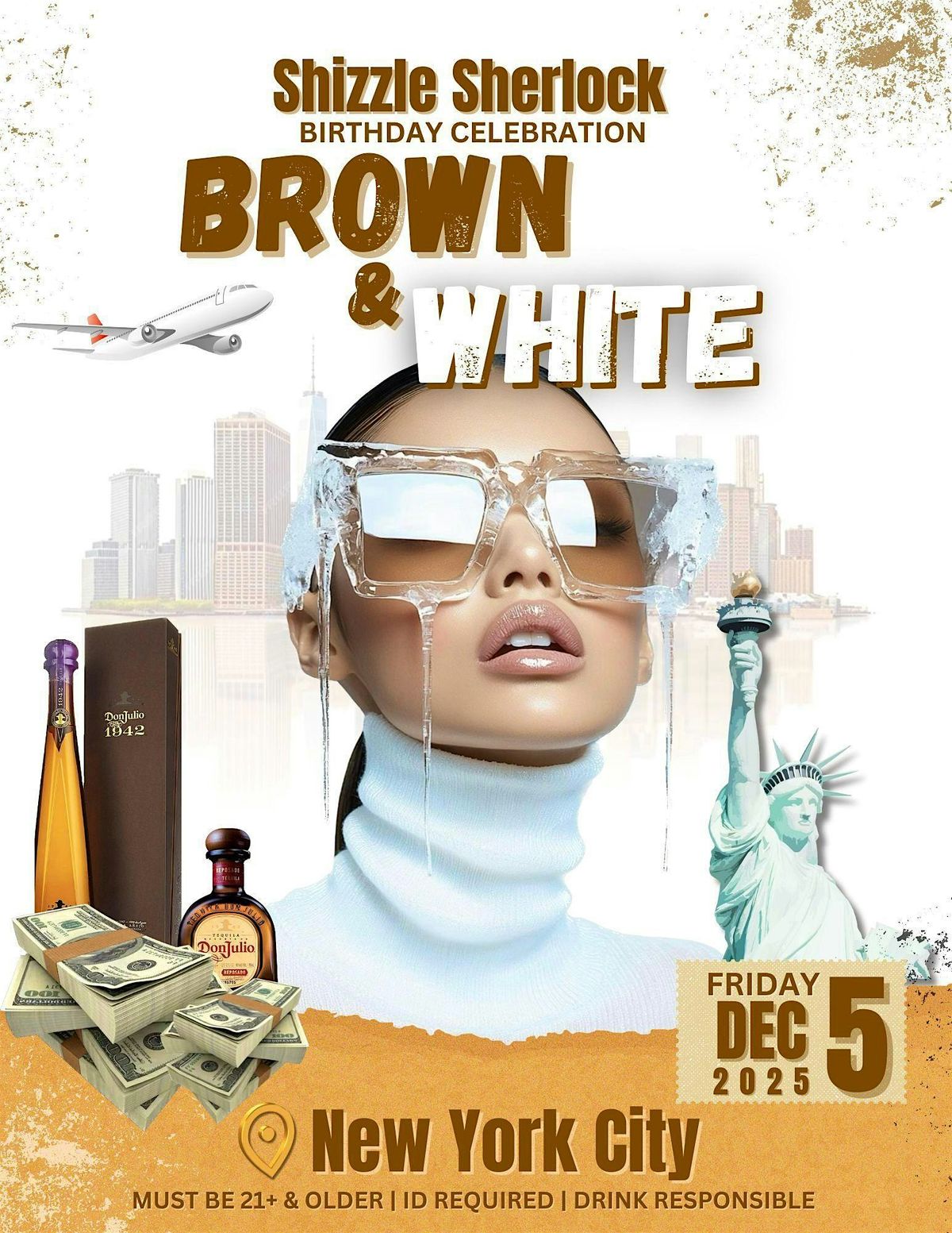 2025  Shizzle Sherlock Brown & White Birthday Celebration