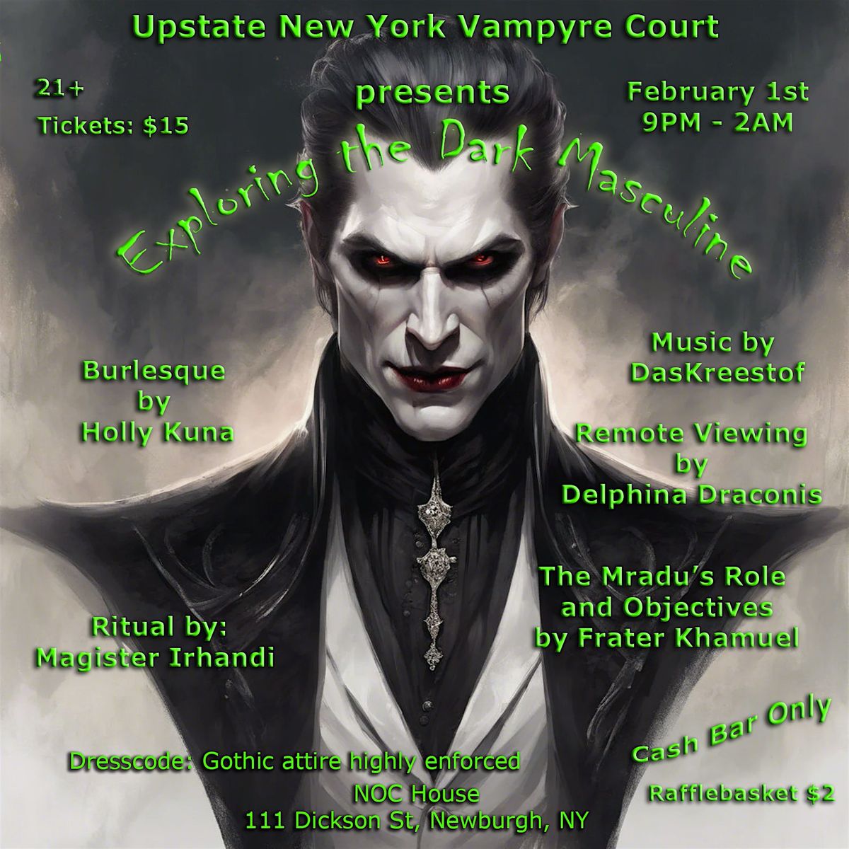 Upstate New York Vampyre Court presents Exploring the Dark Masculine