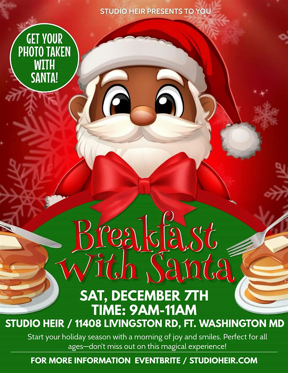 Breakfast with Santa at Studio Heir!