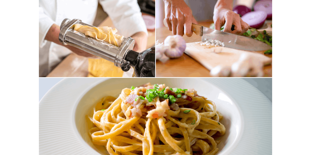 Linguine Carbonara With Chef Greg - Pasta Making Cooking Class in West Palm Beach | Classpop!\u2122