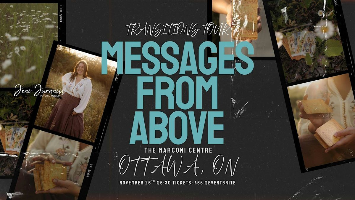 Transitions Tour: Messages from Above with Medium Jeni Juranics OTTAWA
