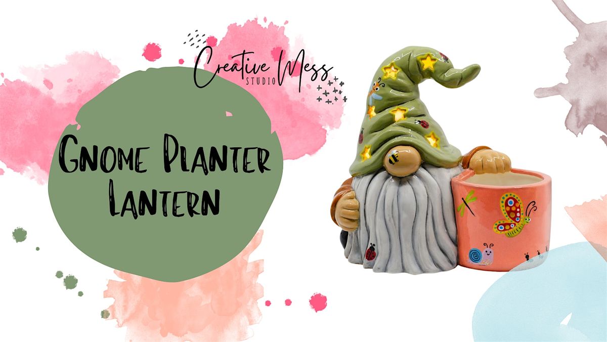 Ceramic gnome planter  lantern| Working Class Brewery