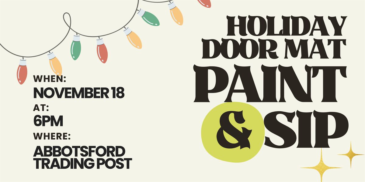 Doormat Paint n\u2019Sip Night