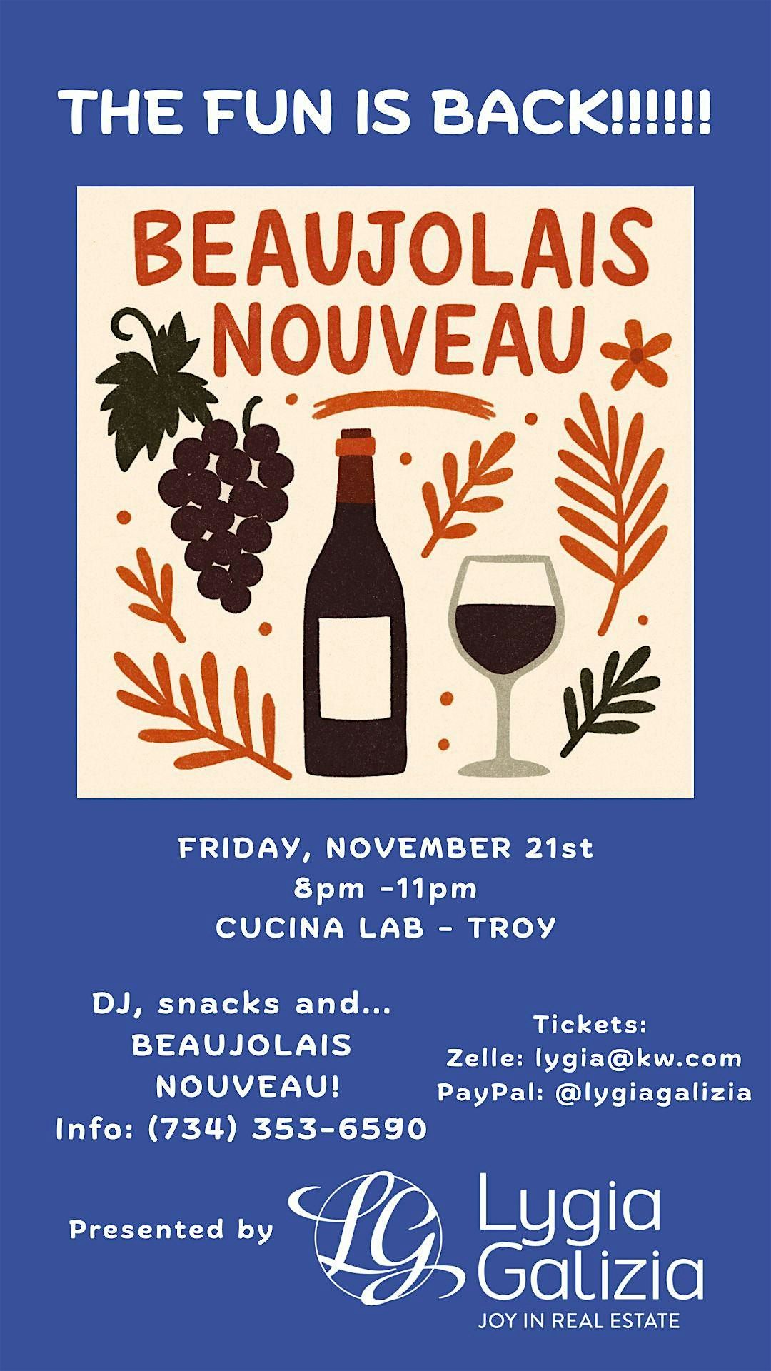 Beaujolais Nouveau Party 2025