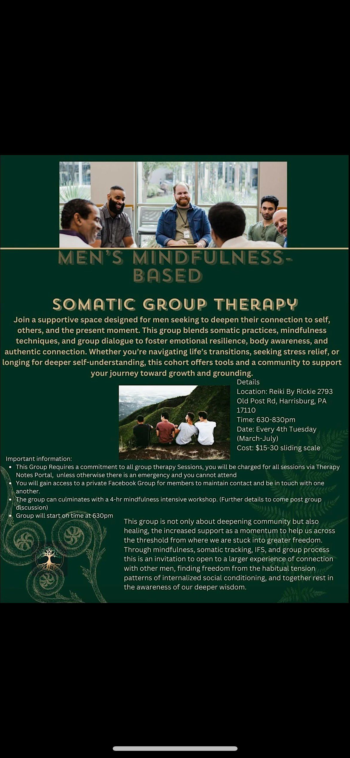 Men's Mindfulness Group Therapy