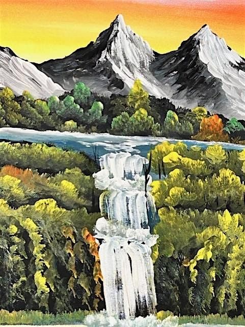 Oil Class: Autumn Waterfall