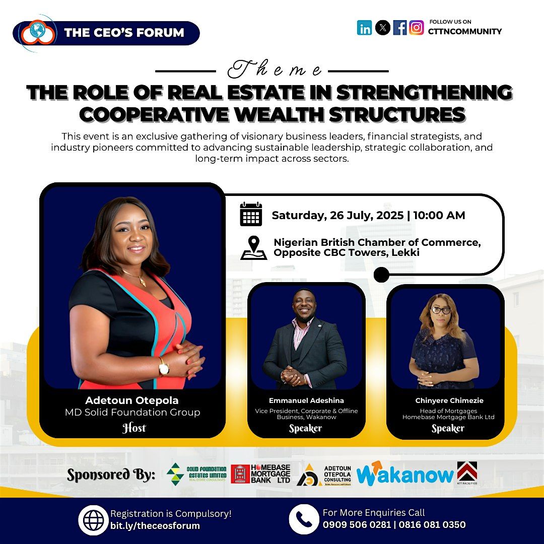 THE FOURTH EDITION OF THE CEO'S FORUM IN LAGOS
