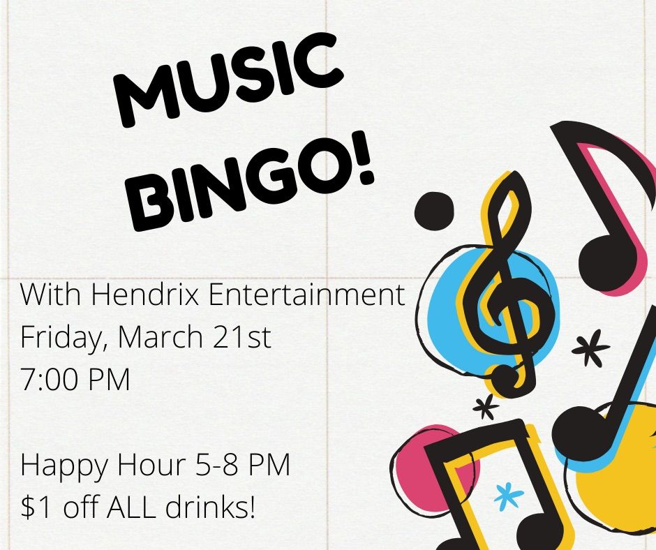 Music Bingo at The Club!