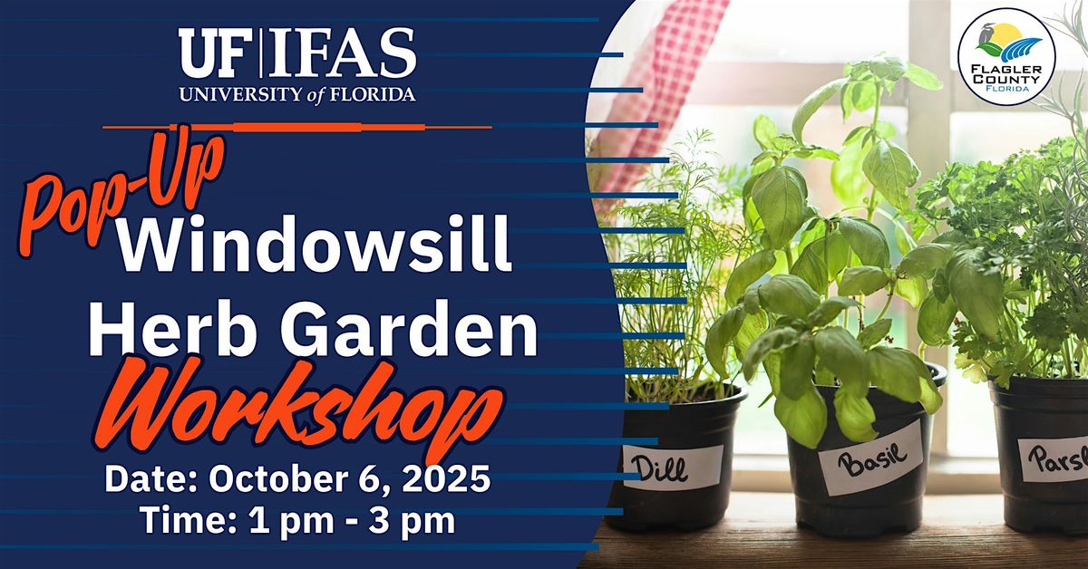 Pop - Up Windowsill Herb Garden Workshop